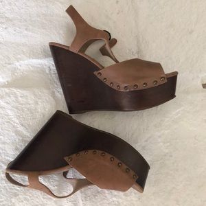Steve Madden Leather Wedges